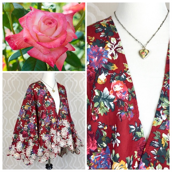 It’s All about the Roses Kimono Cardigan - Picture 7 of 8